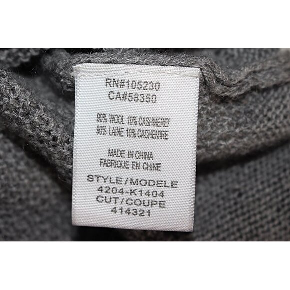 Joie - Idella Waffle Weave Cashmere Blend Base Layer Pullover Sweater, Grey, Sml - Picture 3 of 11